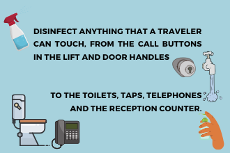 Disinfect hotel things