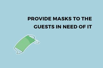 masks to hotel guests