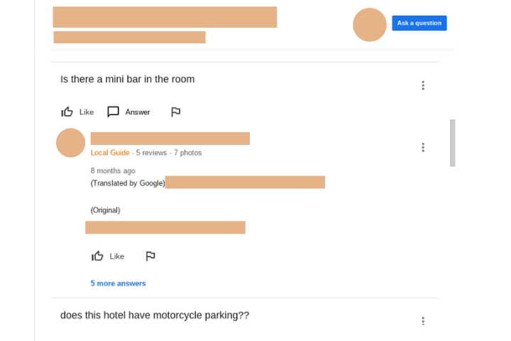 Google My Business For Hotels Questions and answers 3