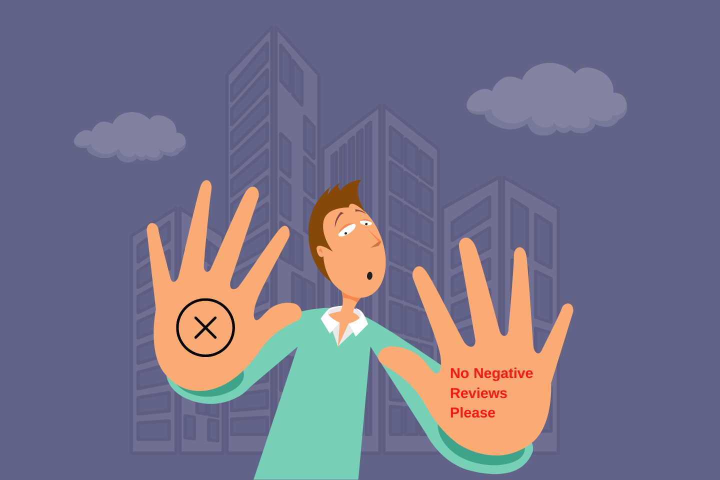 ay no to negative hotel reviews