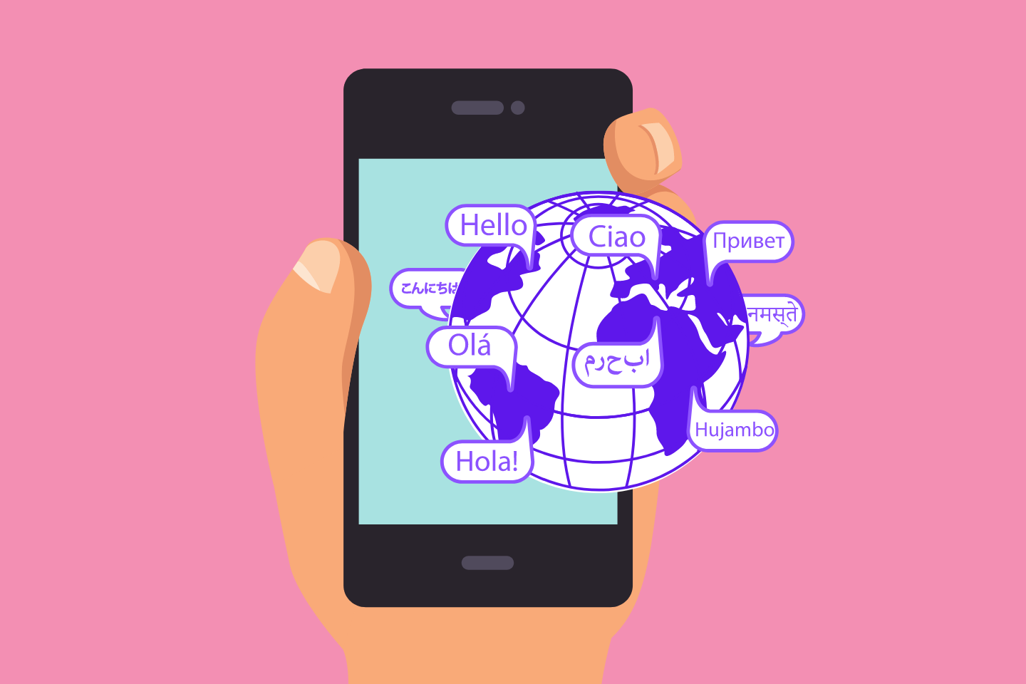 automated messaging service to break language barriers